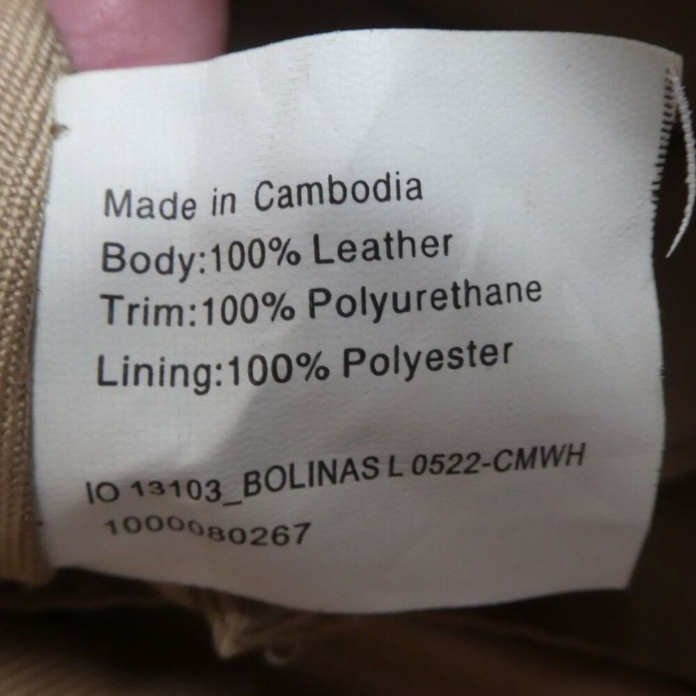 The Sak Bolinas Caramel Brown Floral Embossed Leather Satchel Bucket Bag Purse - Picture 13 of 13